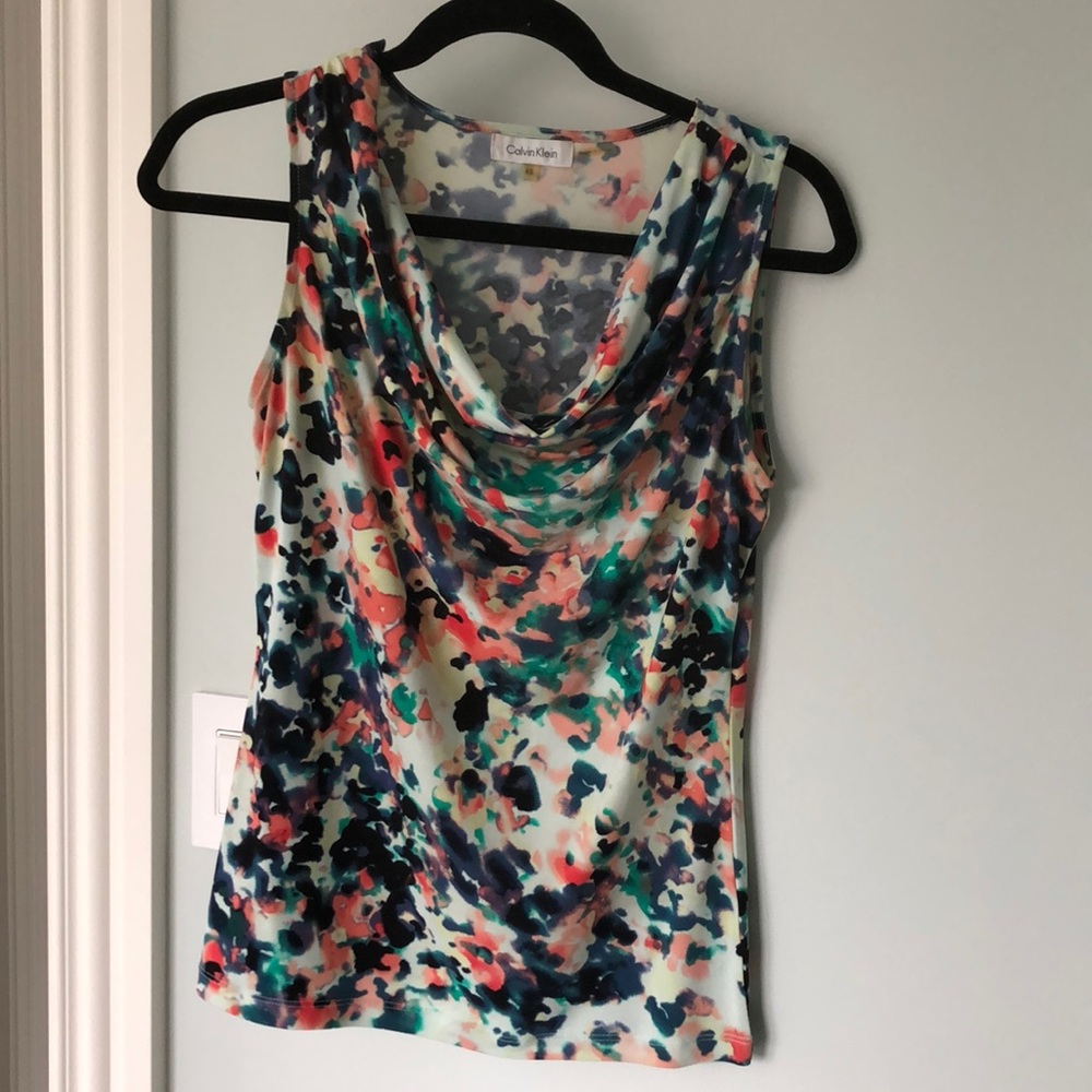 Calvin Klein cowl neck top